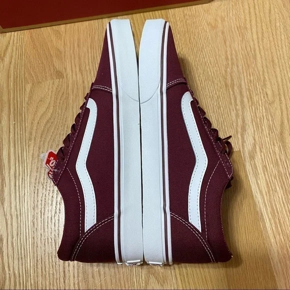 Vans Canvas Port Royale Maroon Ward Sneakers Shoes NEW 9.5 Men’s - Picture 8 of 8